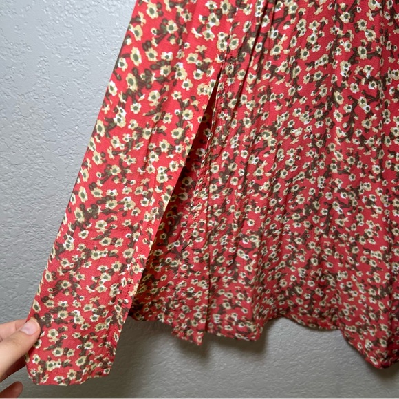 Faithfull the Brand Red Floral Skirt and Crop Top women’s 4 floral resort boho - Picture 12 of 16